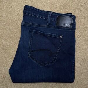Mavi Jake Slim Leg Jeans Mens 40/29 Blue Dark Wash Indigo Denim Pants Stretch